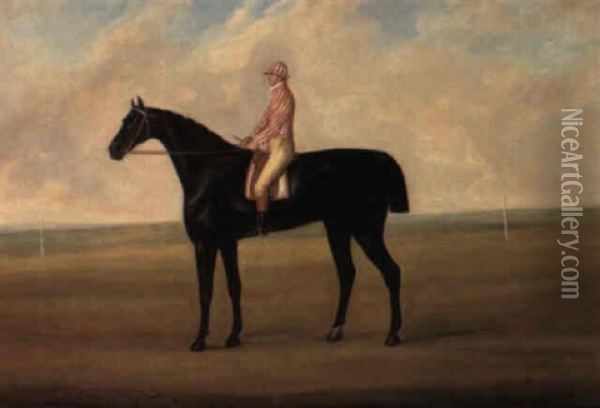 Sir Charles Bunbury's Racehorse 'smolensko' With Tom Goodisson Up Oil Painting - John Nost Sartorius