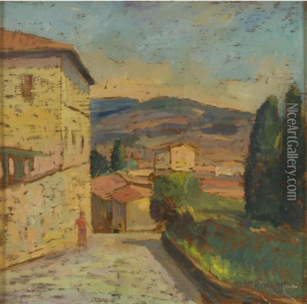 Paesaggio Oil Painting - Mario Puccini