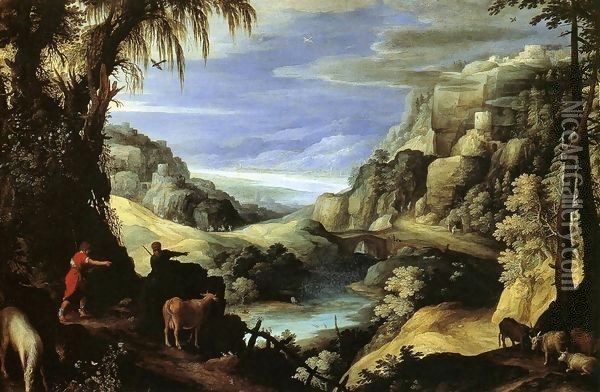 Landscape with Mercury and Argus Oil Painting - Paul Bril