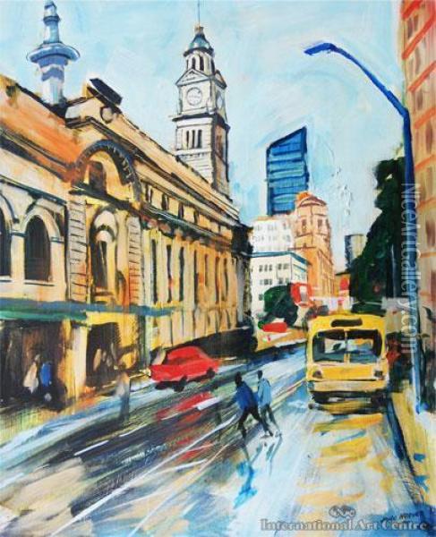 Town Hall Oil Painting - John Horner