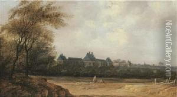 A View Of Rijswijk Castle Oil Painting - Anthony Jansz van der Croos