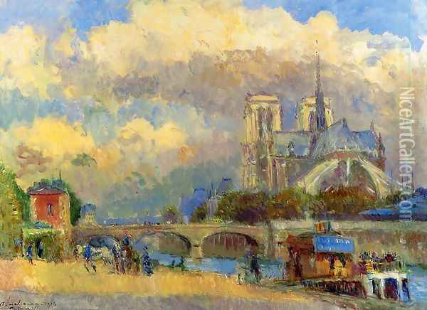 Notre Dame de Paris I Oil Painting - Albert Lebourg