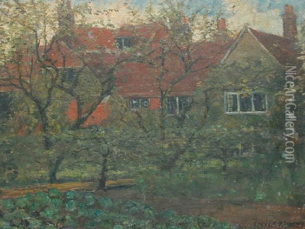 House Through The Trees Oil Painting - Cecil Gordon Lawson