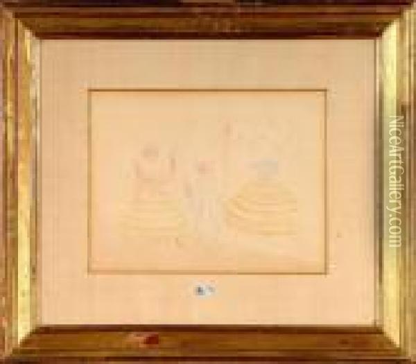 Trois Femmes Oil Painting - James Ensor