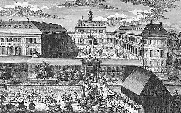 View of Schloss Ebersdorff near Vienna Oil Painting - Salomon Kleiner
