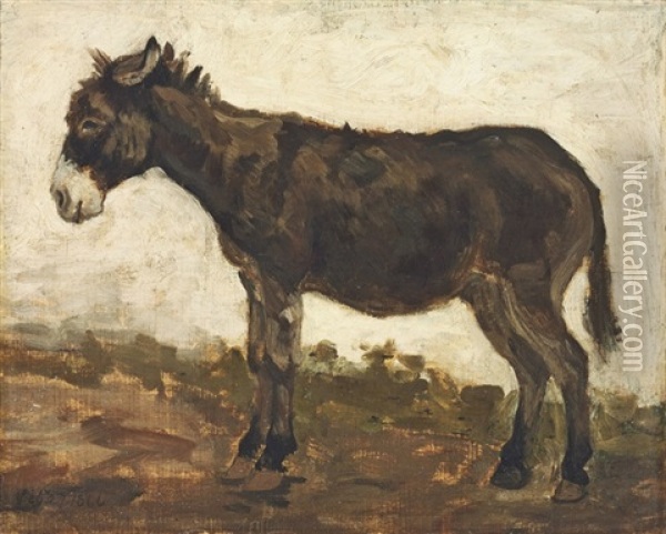 Donkey (study) Oil Painting - John Constable