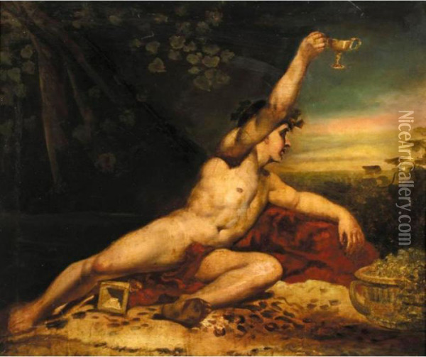 A Bacchante Reclining On A Panther