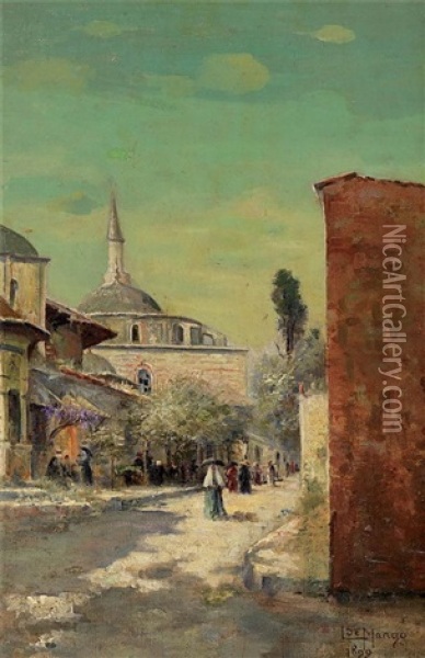 Istanbul Oil Painting - Leonardo De Mango