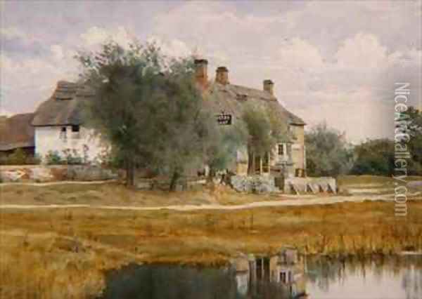 The Ferry Boat Inn Holywell Oil Painting - William Fraser Garden