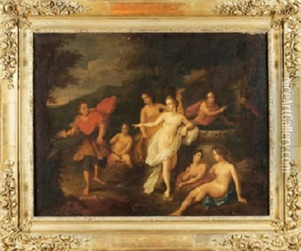 Diane Et Acteon Oil Painting - Louis de Boulogne the Younger