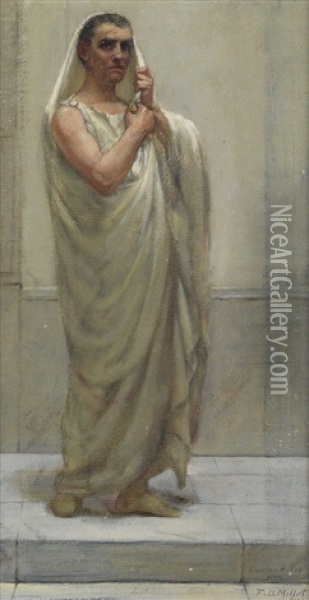 A Roman Patrician Oil Painting - Francis Davis Millet