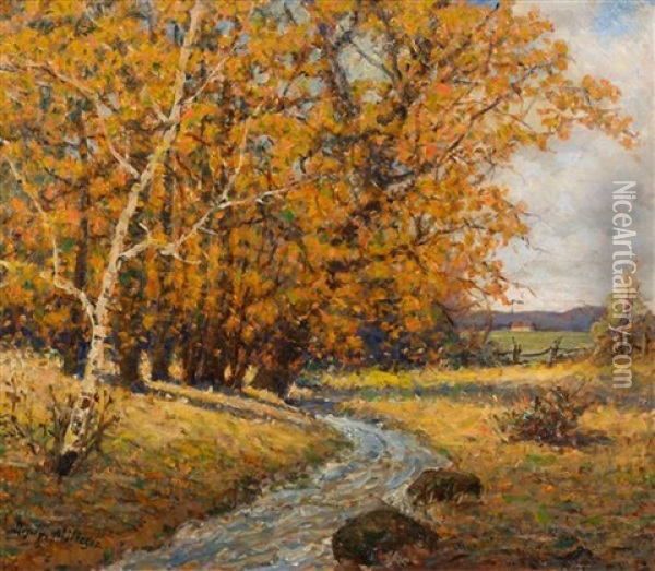 The Racing Brook Oil Painting - Royal Hill Milleson
