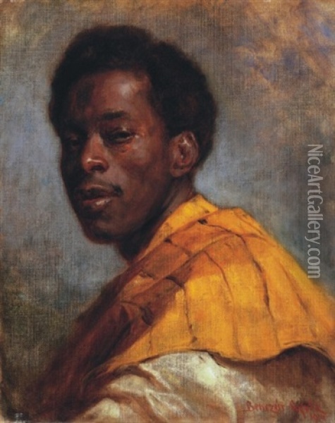 Moorish Boy Oil Painting - Gyula von (Julius de) Benczur