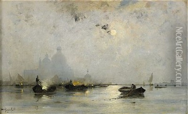 Venedig I Mansken Oil Painting - Wilhelm von Gegerfelt