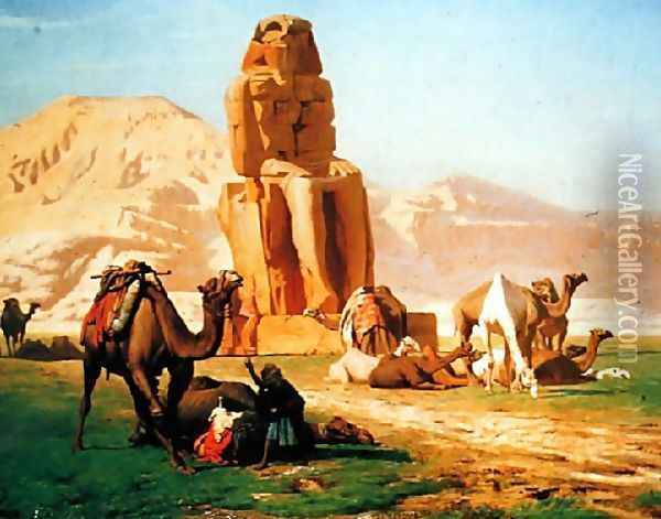 Memnon And Sesostris Oil Painting - Jean-Leon Gerome