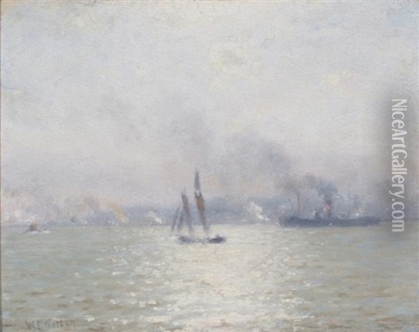 Off Staten Island, New York Oil Painting - William Edward Norton