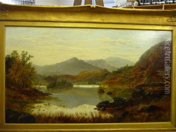 Rydal Water Nr Ambleside, Westmorland Oil Painting - William Mellor