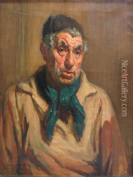 The Old Fisherman Oil Painting - Augustus B. Koopman