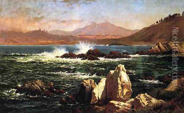 Half Moon Bay Oil Painting - Raymond D. Yelland