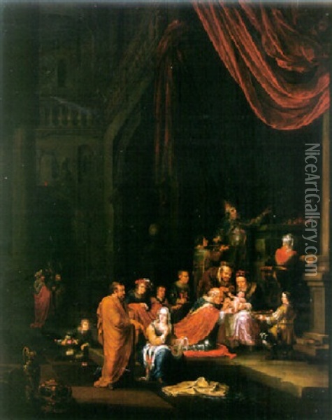 The Circumcision Oil Painting - Adriaen Verdoel