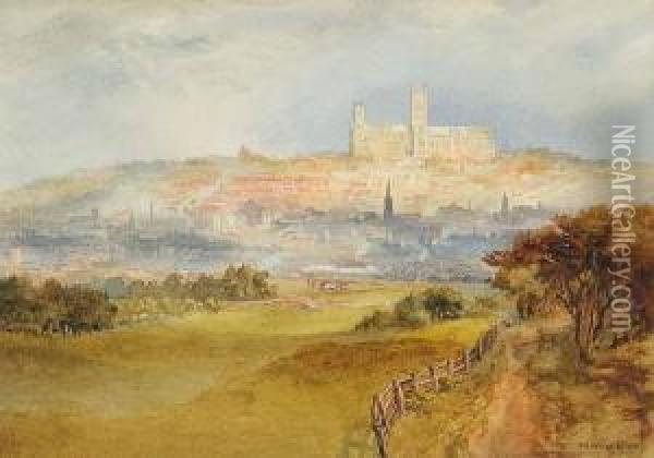 Lincoln From South Common Oil Painting - Richard Henry Wright