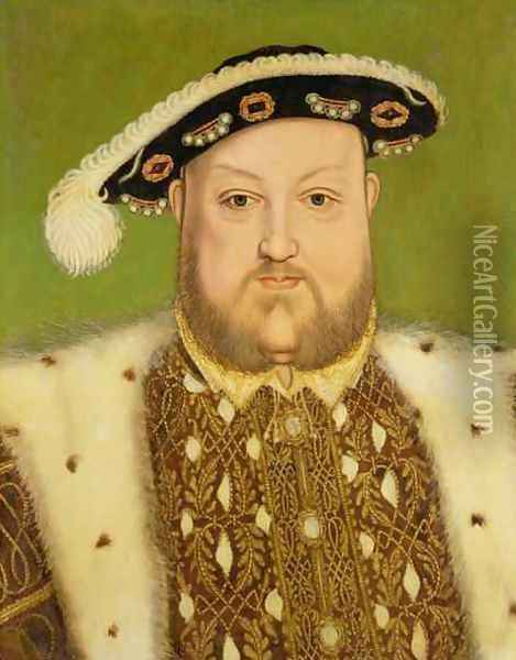 Portrait of Henry VIII 1491-1547 2 Oil Painting - Hans Holbein the Younger
