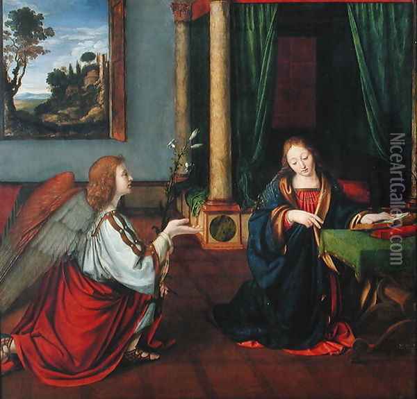 The Annunciation, 1506 Oil Painting - Andrea Solario