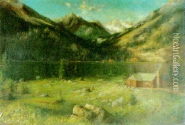 Black Lake, Colorado Oil Painting - Karl Heffner