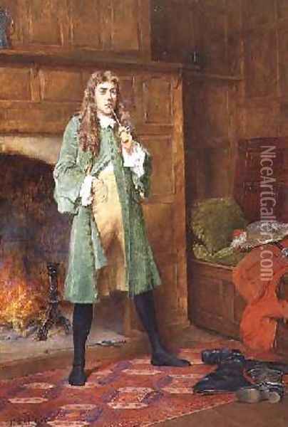 The Dashing Cavalier Oil Painting - John Arthur Lomax