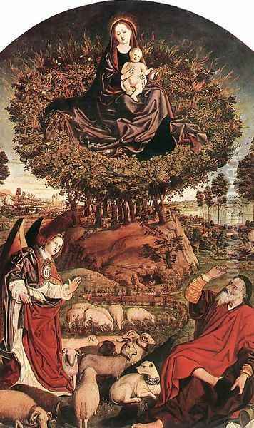 The Burning Bush 1476 Oil Painting - Nicolas Froment