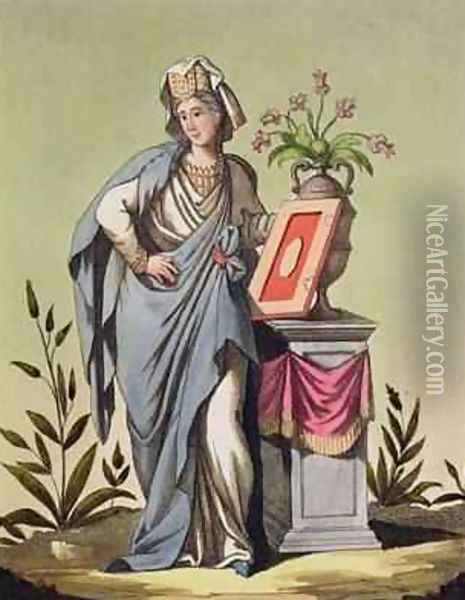 Sybil of Cumae No 16 from Antique Rome Oil Painting - Jacques Grasset de Saint-Sauveur