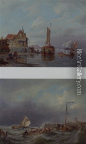 Flushing, Holland Oil Painting - Pieter Cornelis Dommershuijzen