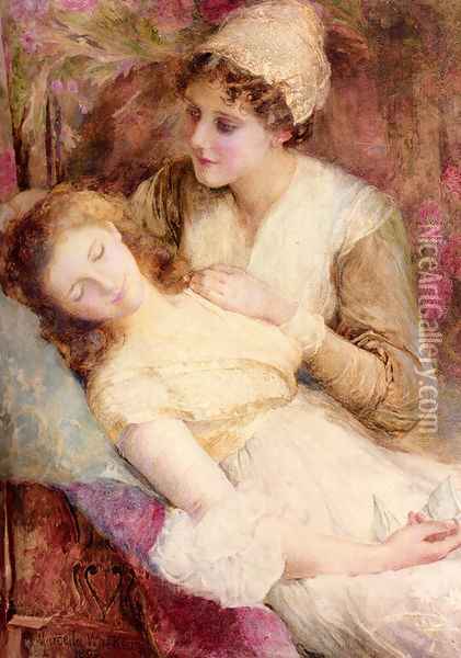 Tenderness Oil Painting - Marcella M. Walker