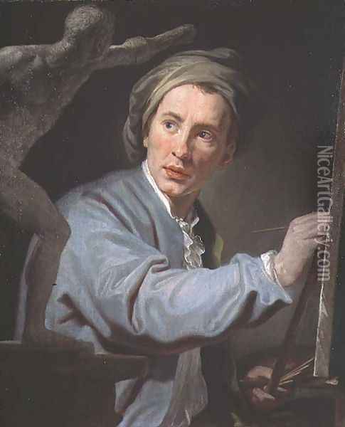 Portrait of David Allan (1744-96) 1774 Oil Painting - Domenico Corvi