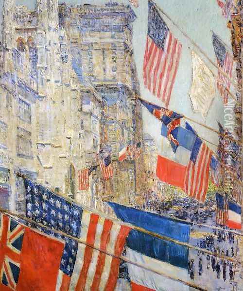 Allies Day, May, 1917 Oil Painting - Frederick Childe Hassam
