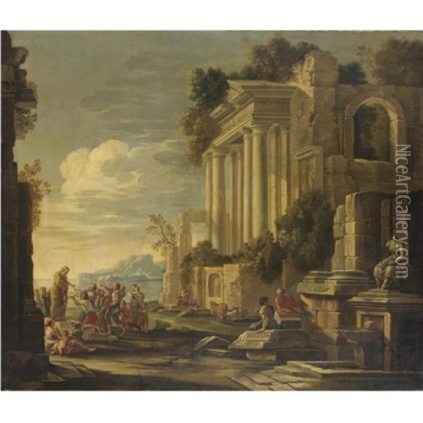 Episodio Della Vita Di San Pietro Oil Painting - Giovanni Paolo Panini