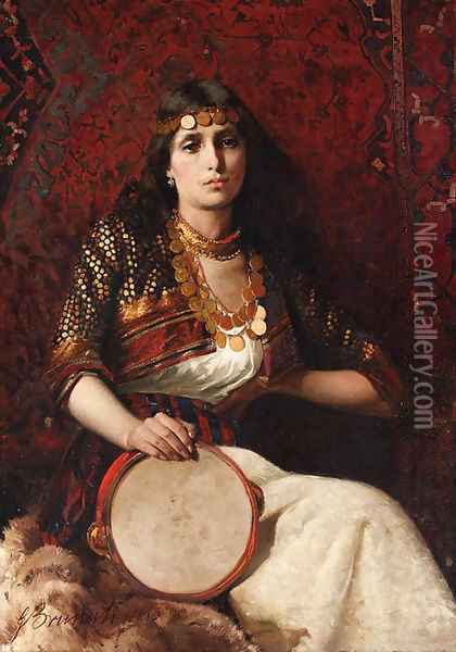 Zingara (Gypsy) Oil Painting - Gabriele Brunati