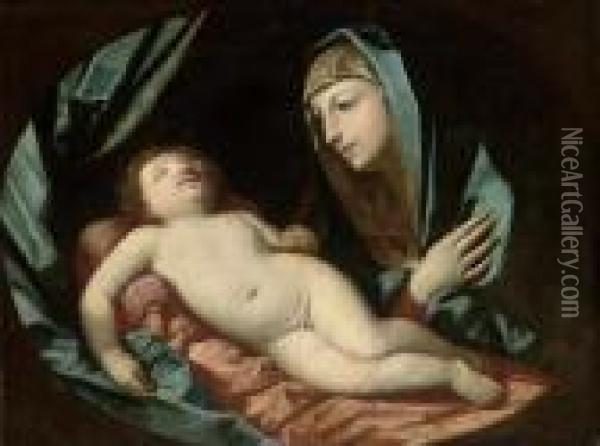 The Madonna And Child Oil Painting - Guido Reni