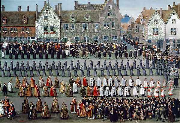 The Triumph of the Archduchess Isabella (2) Oil Painting - Denys Van Alsloot