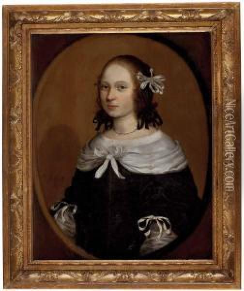 Portrait Einer Jungen Dame Oil Painting - Willem van Honthorst