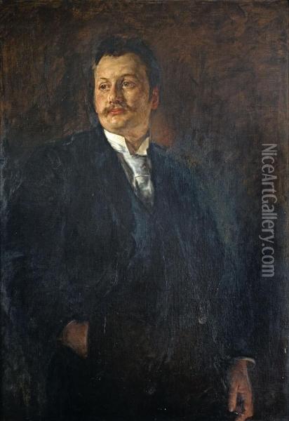 Bildnis Des Theodor Grust Oil Painting - Alois Erdtelt