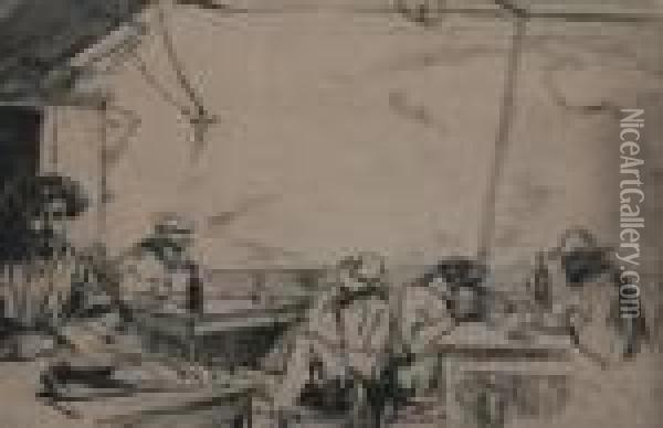 Soupe A Trois Sous Oil Painting - James Abbott McNeill Whistler