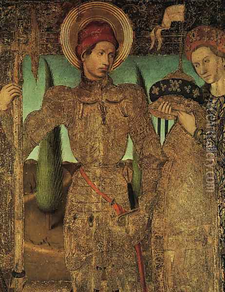 Triptych of Saint George 1459-60 Oil Painting - Jaume Huguet