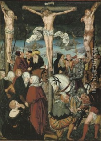 Die Kreuzigung Oil Painting - Lucas Cranach the Elder