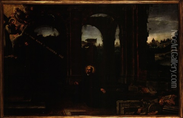 Die Erleuchtung Des Igantius Von Loyola Oil Painting - Viviano Codazzi