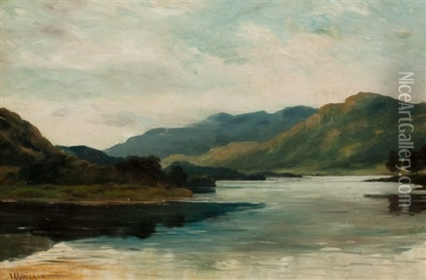 Highland Loch Oil Painting - James Alfred Aitken