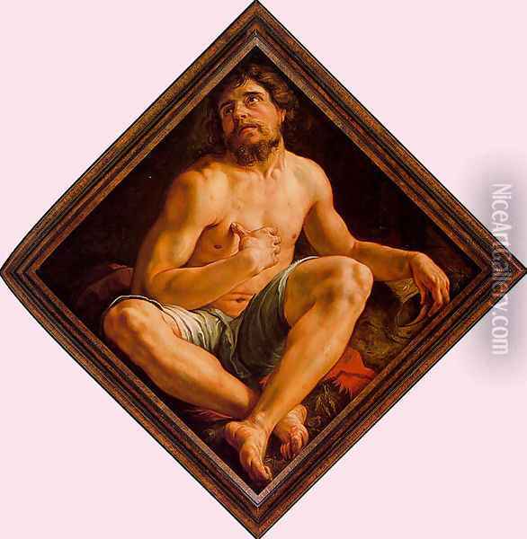 Job in Distress 1616 Oil Painting - Hendrick Goltzius