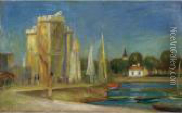 Port De La Rochelle Oil Painting - Pierre Auguste Renoir