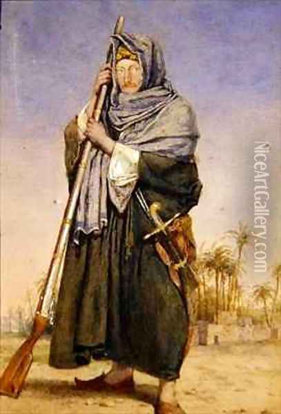 Portrait of Sir Thomas Phillips in Arab Dress Oil Painting - Richard Dadd