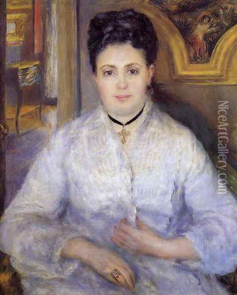 Madame Victor Chocquet Oil Painting - Pierre Auguste Renoir